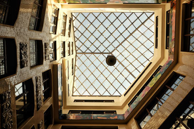 Directly below shot of skylight