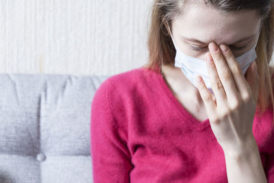 Portrait of young woman