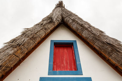 Low angle view of house against sky