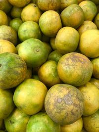 Full frame shot of fruits for sale in market