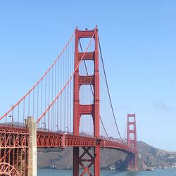 Golden gate bridge against sky