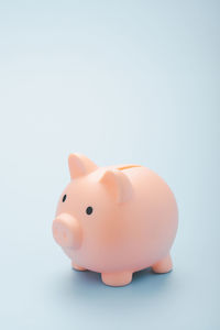 Close-up of stuffed toy against white background