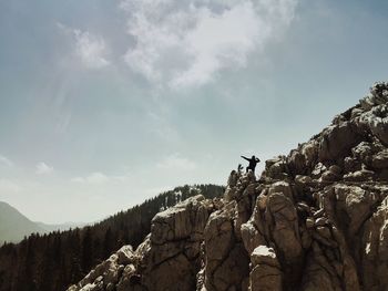 Scenic view of mountain against sky