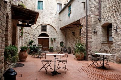 Tipical tuscan courtyard, italy