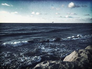 Scenic view of sea against sky