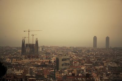 High angle view of cityscape