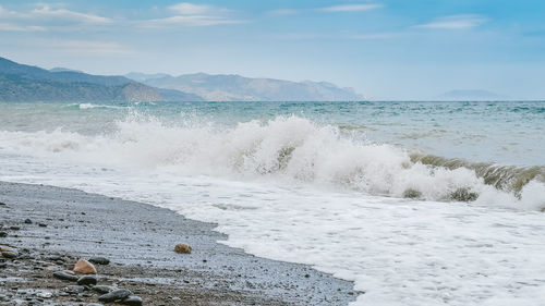 Scenic view of sea against sky