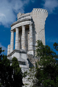 Low angle view of historical building against sky