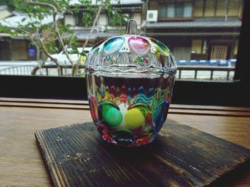 Close-up of drink on table