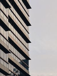 Low angle view of building against clear sky