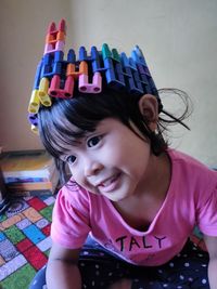 Portrait of smiling girl