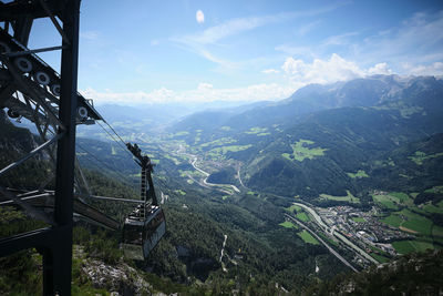 High angle view of landscape against sky