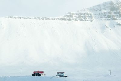 View of snow covered landscape