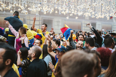 Group of people in the market