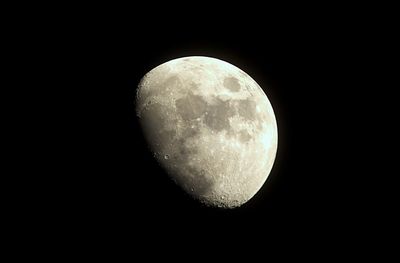 Low angle view of moon in sky