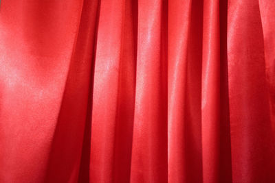 Full frame shot of red curtain