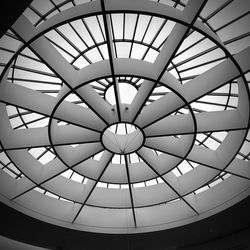 Low angle view of skylight