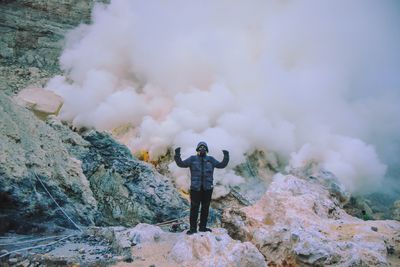 The people of the indonesian crater