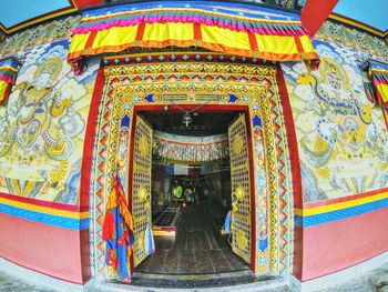 Low angle view of temple