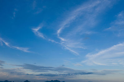 Low angle view of clouds in sky