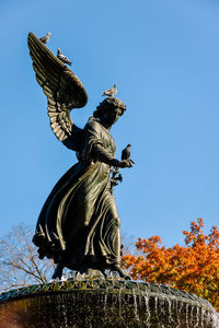 Low angle view of statue