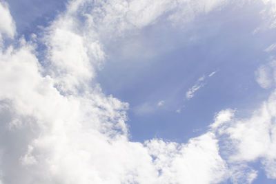 Low angle view of clouds in sky