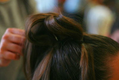 Close-up of young woman