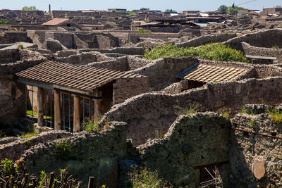 Ruins of the ancient city of pompeii
