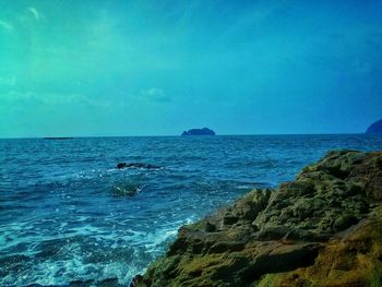 Scenic view of sea against sky