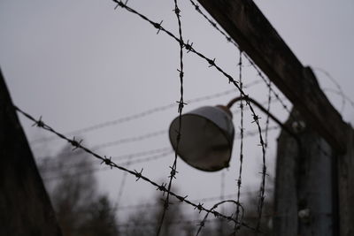 Low angle view of street light