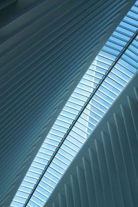 Low angle view of skylight in modern building