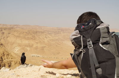 Man in a desert