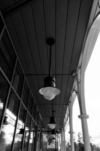 Low angle view of ceiling