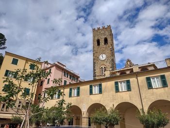 Low angle view of historic building against sky