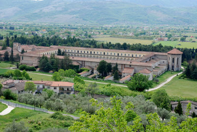 High angle view of landscape