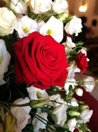 Close-up of rose bouquet