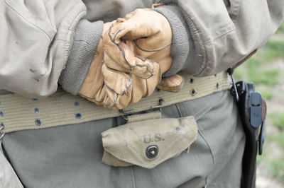 Close-up of man wearing mask