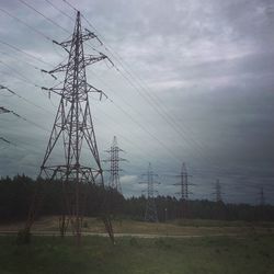 Electricity pylon against sky