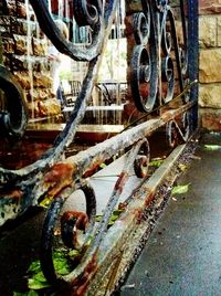 Old rusty wheel