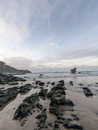 Scenic view of sea against sky