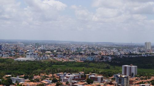 High angle view of cityscape