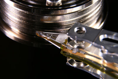 Close-up of machine part