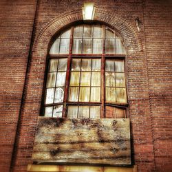 Brick wall with windows