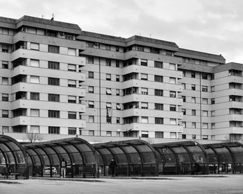 View of residential buildings against sky