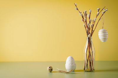 Close-up of decoration on table