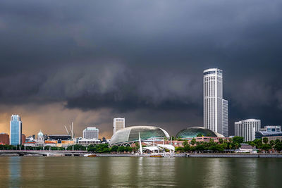 View of buildings in city at waterfront
