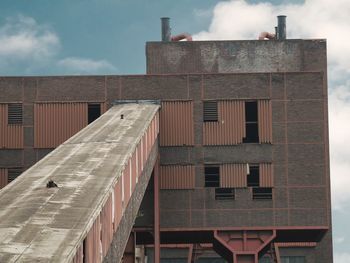 Low angle view of building against sky