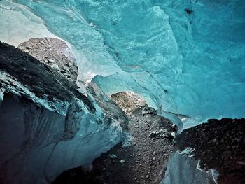 Aerial view of cave