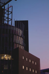 Modern building against clear sky