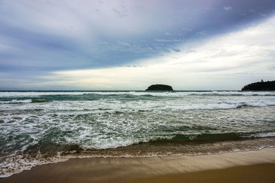 Scenic view of sea against sky